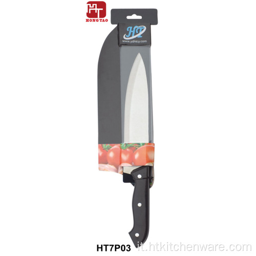 coltello da cuoco in acciaio inossidabile con rivetto